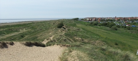 View from the top of the sand dunes near Fairhaven Lake