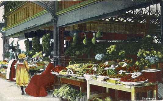 Blackpool Market in the early 1900s.