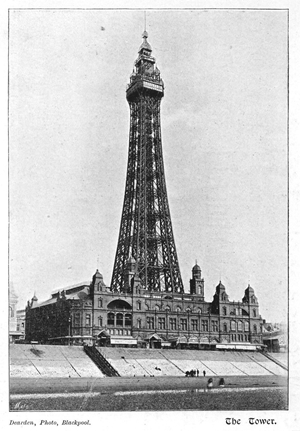 Blackpool Tower, c1899.