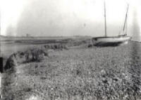 The Double Stanner (a huge bank of shingle) c1890 near Lytham. Now the sea wall of Fairhaven Lake.