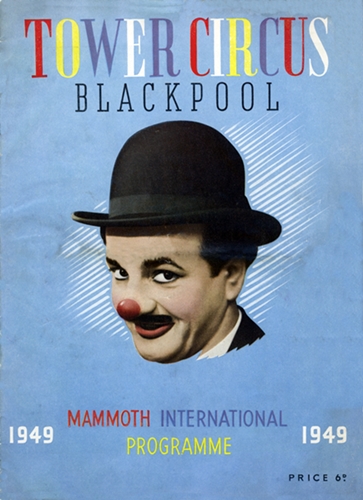 Charlie Cairoli, Blackpool Tower Circus, 1949.