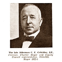 Charles F. Critchley, Mayor of Lytham St.Annes 1922-1925.