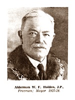 W. F. Holden, Mayor of Lytham St.Annes 1927-1928.