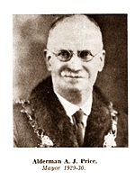 A. J. Price, Mayor of Lytham St.Annes 1929-1930.