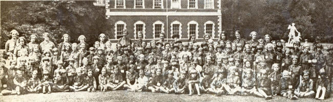 Brownies at a sports day in the grounds of Lytham Hall in the 1930s.