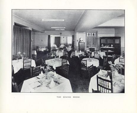 The Dining Room, Glendower Hotel, St.Annes c1930.