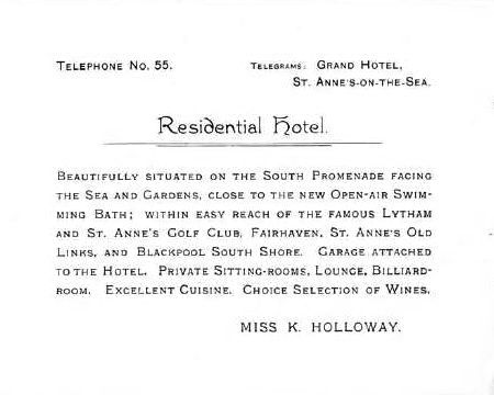 Grand Hotel brochure, 1913.