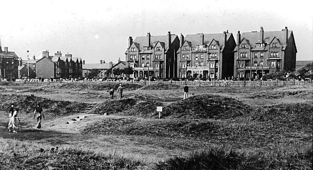 The Lindum Hotel viewed from the miniature Golf Links in the 1930s.