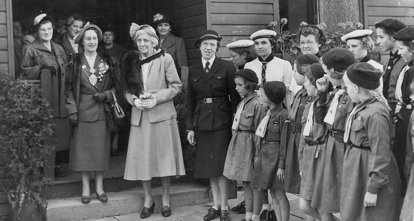 Photograph of Girl Guides, Lytham c1954.