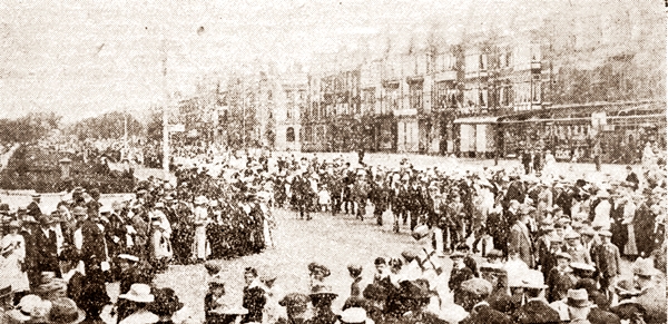 Procession in the Square, St.Annes Peace Celebrations, 1919