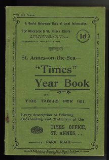 St.Annes-on-the-Sea Times Year Book and Tide Tables for 1911.
