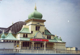 Photo of the Moorish Pavilion, St.Annes Pier shortly before the 1974 fire.