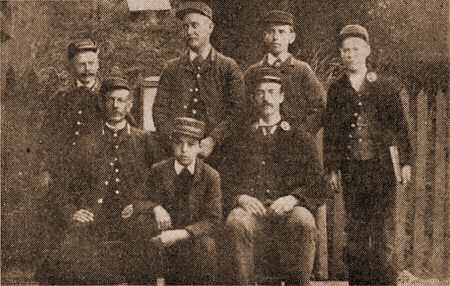 St.Annes Railway Station Staff c1888.