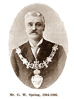 G.W.Spring, Chairman of St.Annes Urban District Council 1904-1906