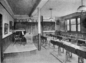 A classroom, Lytham College c1901
