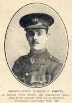 Second-Lieutenant Harold J Porter