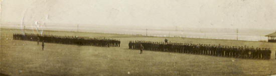 RFA Brigades on parade, Lytham Green, April, 1915.
