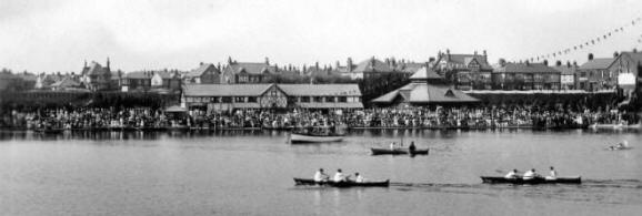 The Annual Regatta, Fairhaven Lake, Lytham St.Anne's, in the 1920s.