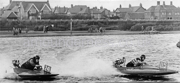 Hydroplanes at Fairhaven Lake in 1954