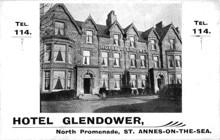 The Glendower Hotel, St.Annes c1918.