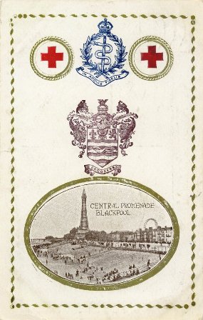 RAMC Blackpool Postcard c1918