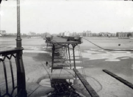 St.Annes Pier, looking inland from the pierhead, October 1894.